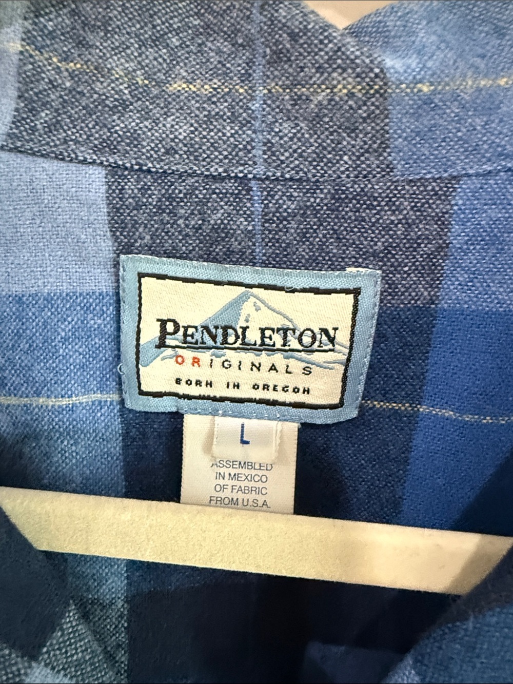 Pendleton Blue Multi-Plaid Wool Button Jacket - Picture 2 of 10